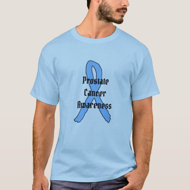 Prostate Cancer Awareness Ribbon Shirt (Front)
