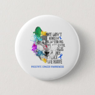 Prostate Cancer Awareness Ribbon Support Gifts Button