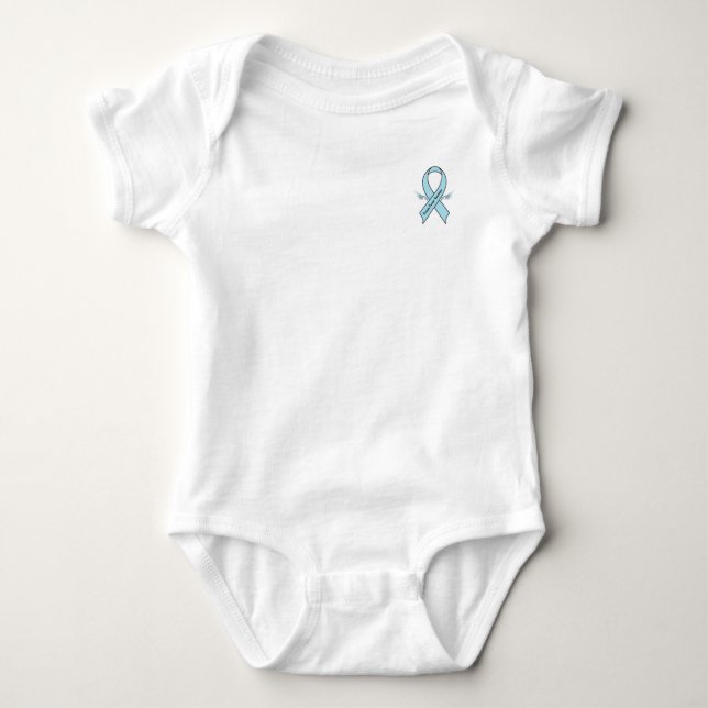 Prostate Cancer Awareness Ribbon with Wings Polo Shirt (Front)