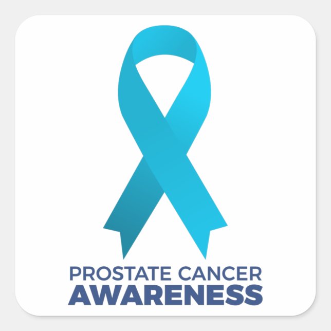 Prostate Cancer Awareness Square Sticker (Front)