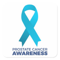 Prostate Cancer Awareness Square Sticker