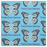 Prostate Cancer Awareness with Butterfly Ribbon Fabric