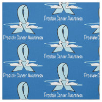 Prostate Cancer Awareness with Swans Ribbon Fabric