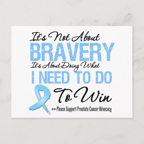 Prostate Cancer Battle Postcard