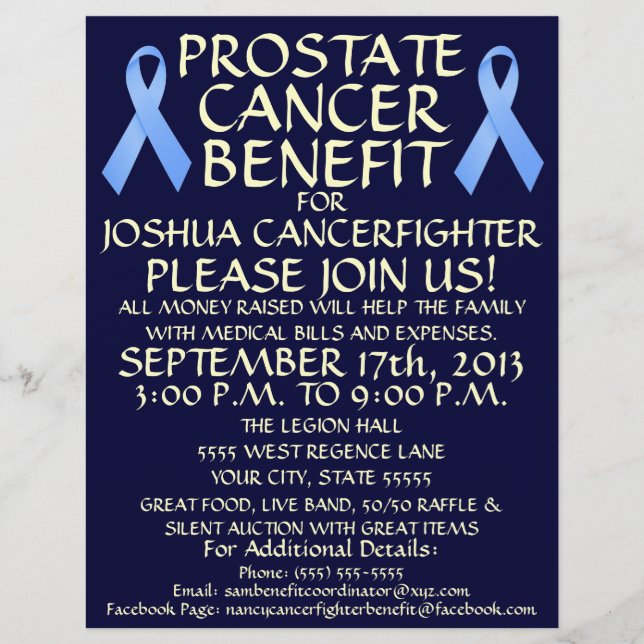 Prostate Cancer Benefit Flyer (Front)