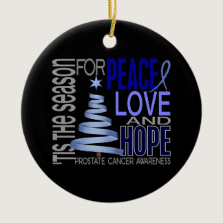 Prostate Cancer Christmas 1 Ornaments
