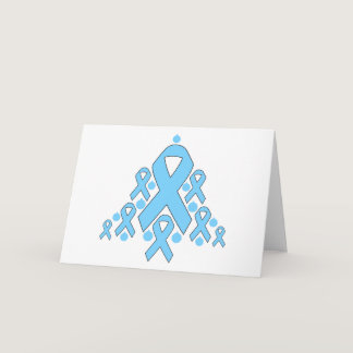 Prostate Cancer Christmas Ribbon Tree Holiday Card