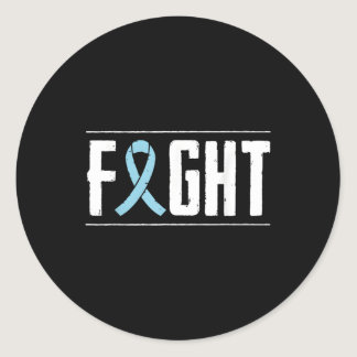 Prostate Cancer Fight Cancer Ribbon Month Classic Round Sticker