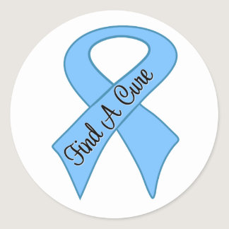 Prostate Cancer Find a Cure Classic Round Sticker