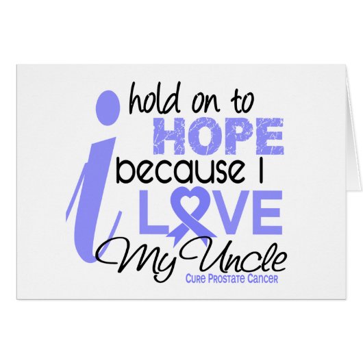 Prostate Cancer Hope for My Uncle Cards (Front Horizontal)