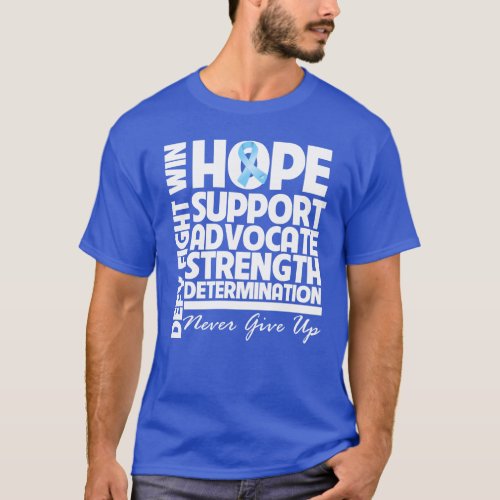 Prostate Cancer Hope Support Strength T_Shirt