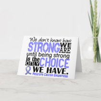 Prostate Cancer How Strong We Are Card