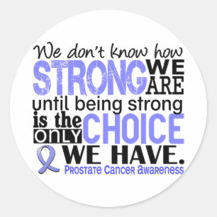 Prostate Cancer How Strong We Are Classic Round Sticker