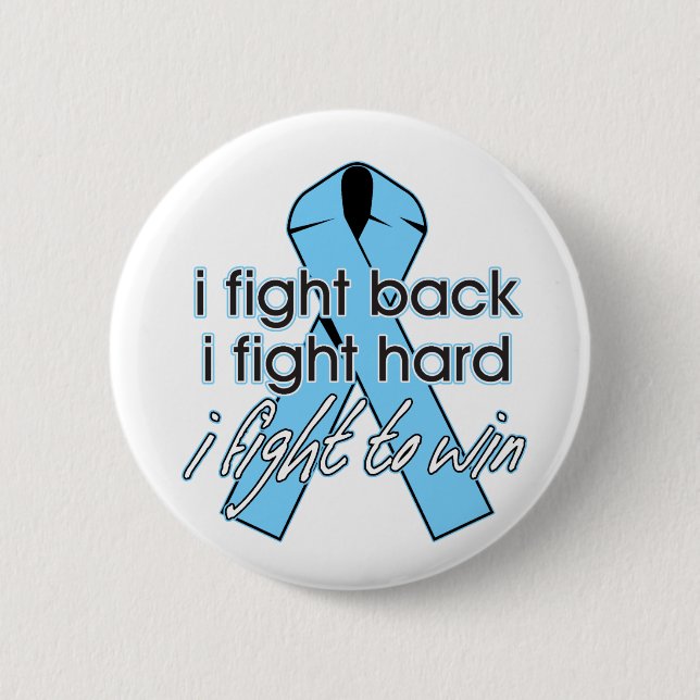 Prostate Cancer I Fight Back Pinback Button (Front)