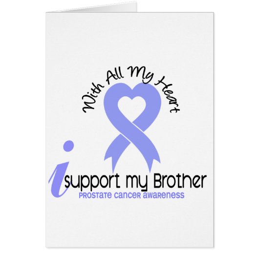 PROSTATE CANCER I Support My Brother Cards (Front)