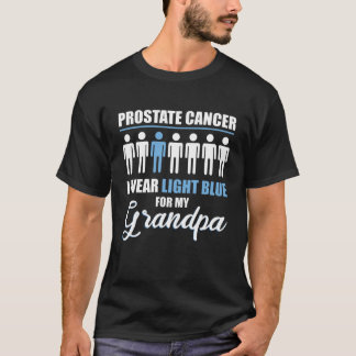 Prostate Cancer I Wear Light Blue for my Grandpa T-Shirt