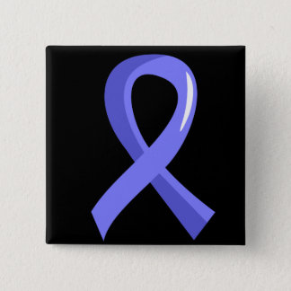 Prostate Cancer Light Blue Ribbon 3 Button