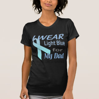 Prostate Cancer Light Blue Ribbon Awareness Logo T-Shirt