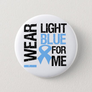 Prostate Cancer Light Blue Ribbon For Me Pinback Button