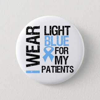 Prostate Cancer Light Blue Ribbon Patients Button