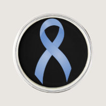 Prostate Cancer Light Blue Ribbon Pin