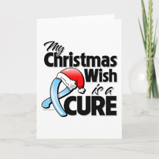 Prostate Cancer My Christmas Wish is a Cure Holiday Card