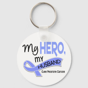 Prostate Cancer MY HERO, MY HUSBAND 42 Keychain