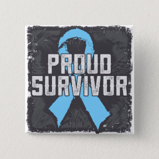 Prostate Cancer Proud Survivor Button