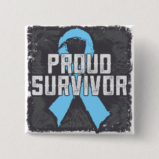 Prostate Cancer Proud Survivor Button