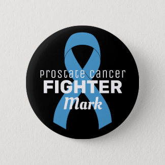 Prostate Cancer Ribbon Black Button