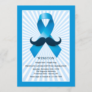 Prostate Cancer Ribbon Survivor Celebration Invitation