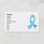 Prostate Cancer Stylish Ribbon Business Card