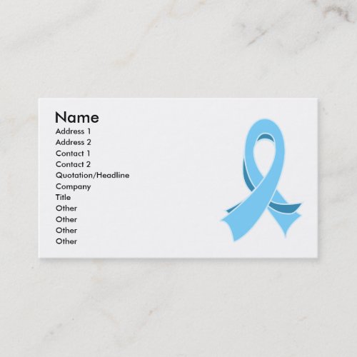 Prostate Cancer Stylish Ribbon Business Card