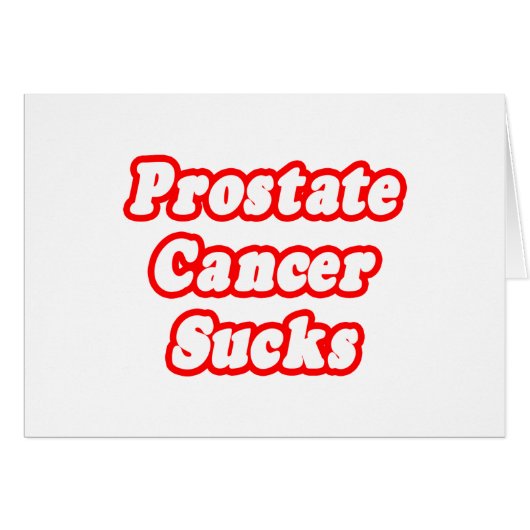Prostate Cancer Sucks Cards (Front Horizontal)