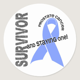 Prostate Cancer Survivor 1 Classic Round Sticker