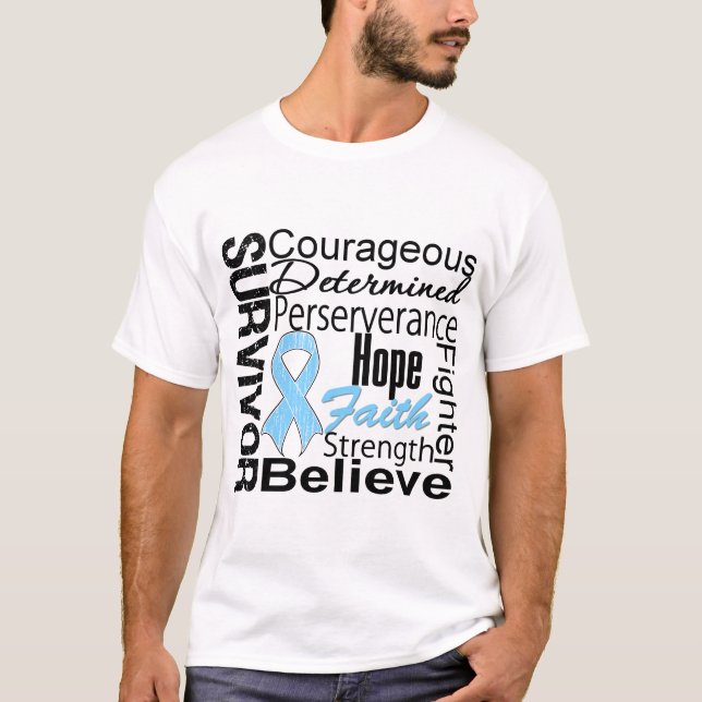 Prostate Cancer Survivor Collage T-Shirt (Front)