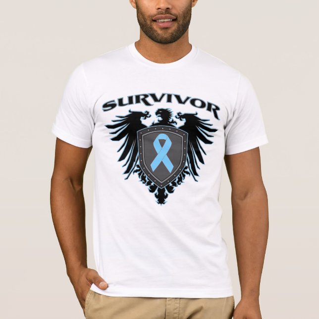 Prostate Cancer Survivor Crest T-Shirt (Front)