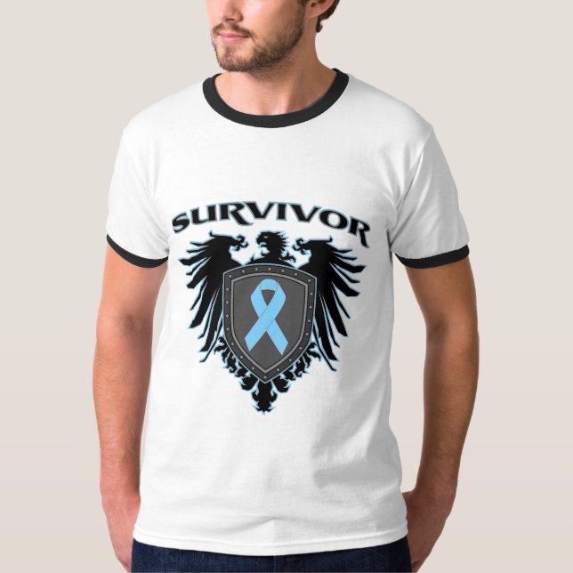 Prostate Cancer Survivor Crest T-Shirt (Front)