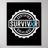 Prostate Cancer Survivor Gift For Men Blue Ribbon