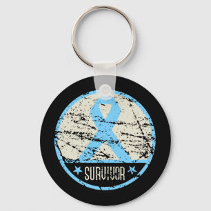 Prostate Cancer Survivor Mens Vintage Keychain