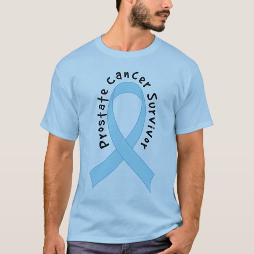 Prostate Cancer Survivor Ribbon T_shirt