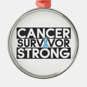 Prostate Cancer Survivor Strong Metal Ornament