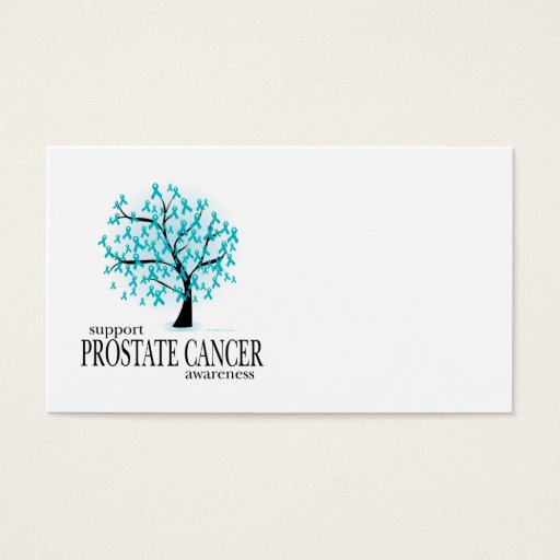Customizable Prostate Cancer Tree Business Cards
