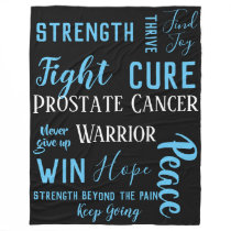 Prostate Cancer Warrior large blanket