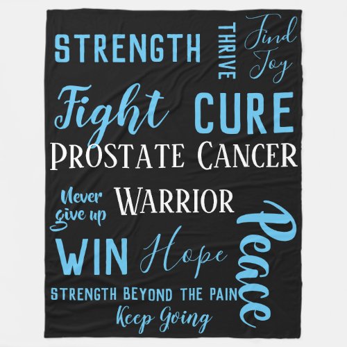 Prostate Cancer Warrior large blanket
