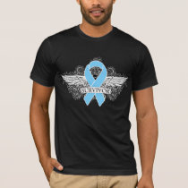 Prostate Cancer Winged SURVIVOR Ribbon T-Shirt