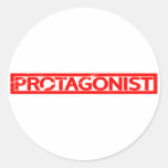 Protagonist Stamp Classic Round Sticker