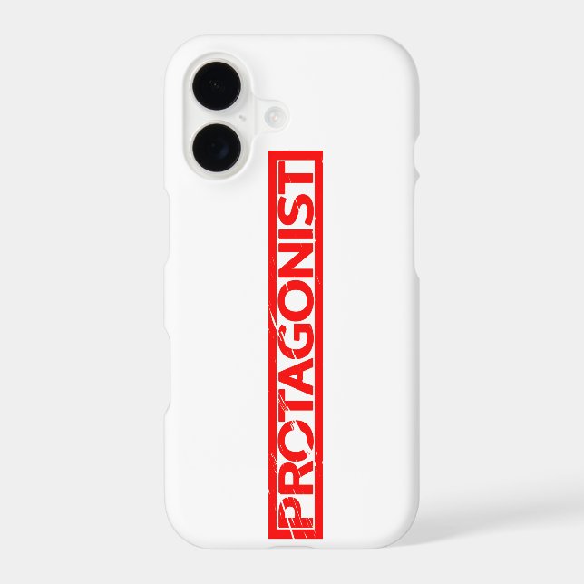 Protagonist Stamp Iphone Case (Back)