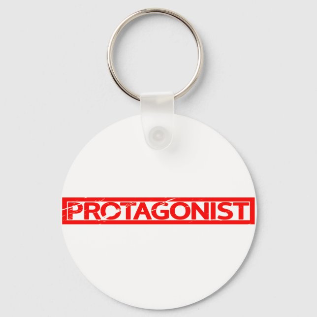 Protagonist Stamp Keychain (Front)