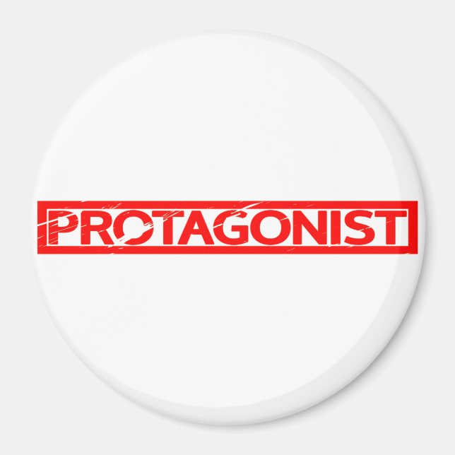 Protagonist Stamp Magnet (Front)